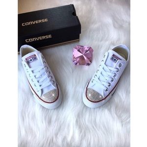 ✨Custom Bling Converse (White)✨